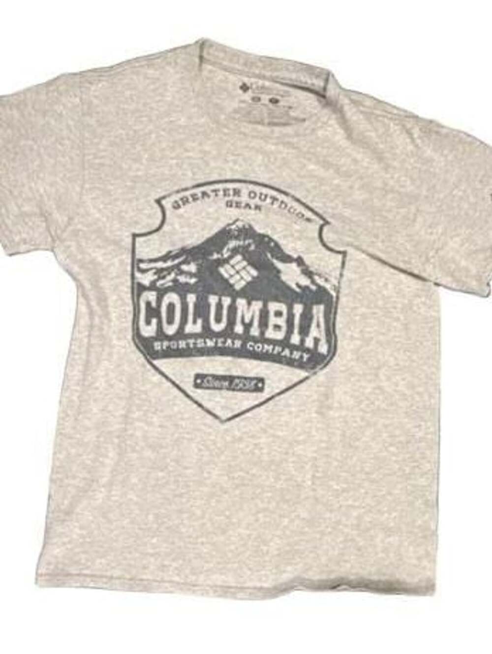 Columbia Sportswear Mountain Graphic T-Shirt Size S Gray